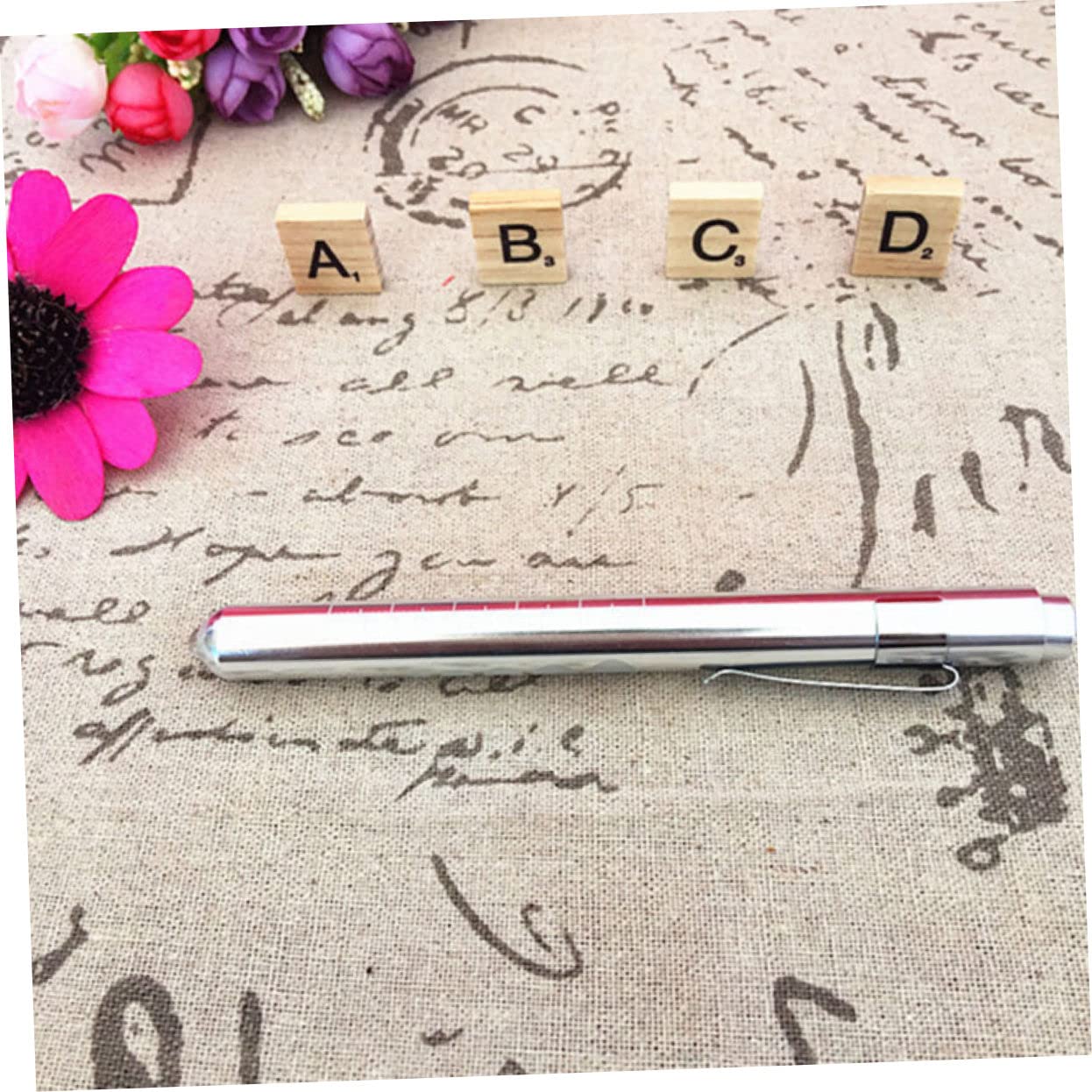 OSOLADY 2pcs Medical Pen Light Reusable LED Work Flashlights Pupil Light Pen Nurse Pen Lights Pen Light Rechargeable Nursing Student Essentials Nurse Inspection Torch Doctors for Nurse Red