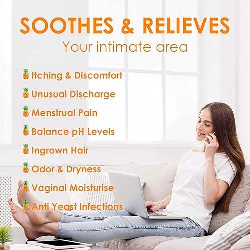 Miniatura 5 de Yoni Oil - Paquete de 3 aceites femeninos orgánicos para mujer, equilibrio de pH, desodorante femenino, humectante vaginal, elimina el olor con