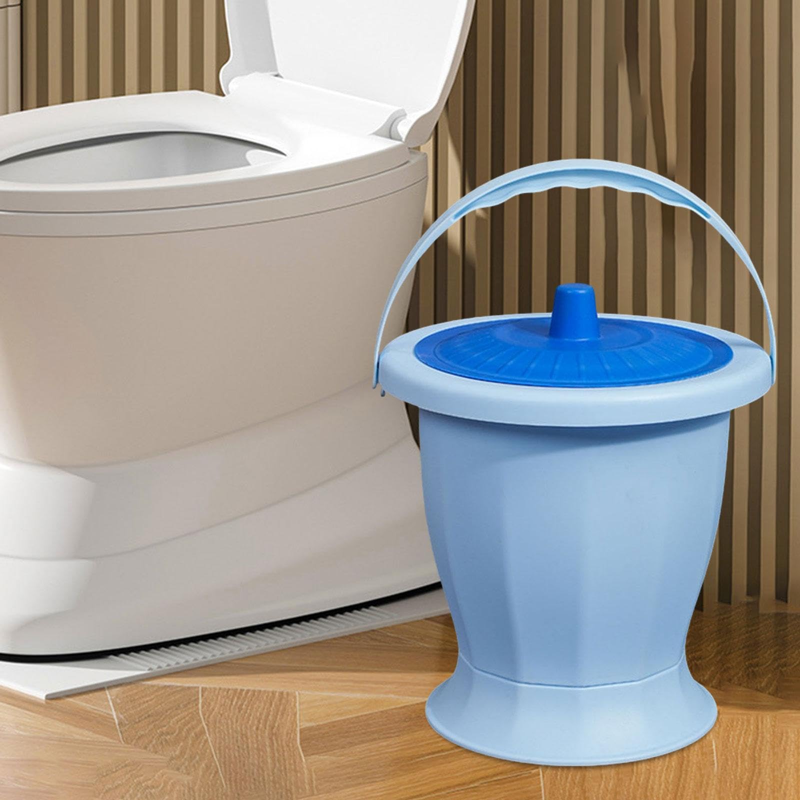 Vaso Da Notte, Sputacchiera, Padella con Coperchio, Padella, Vasino, Orinatoio a Bottiglia, Orinatoio, Vaso Da Notte per Camera Da Letto, Adulti, Anzi, Anello