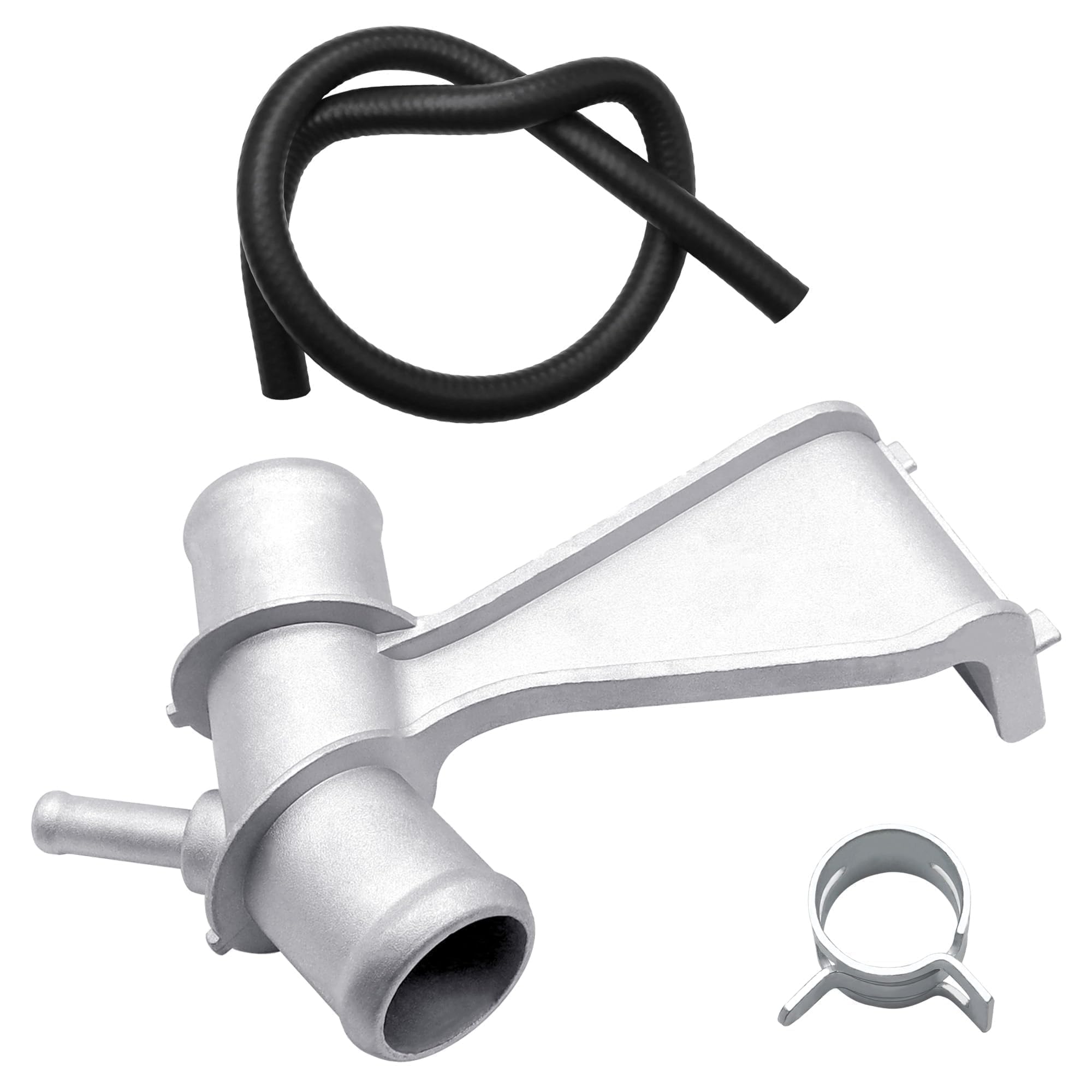 Juego de manguera de aluminio para salida de agua del radiador del motor, compatible con Toyota Corolla 2009-2017 Toyota Matrix 2009-2014, reemplaza # 16577-0T030 16577-22040 16577-22H02