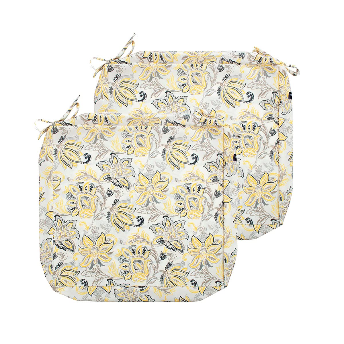 FUNHOME Outdoor Cushion Covers 24 x 22 x 4 inch,Set of 2,Replacement Seat Cushion Cover for Patio Furniture Chair,Water Resistant,Fade-Resistant