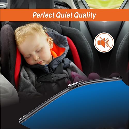 Miniatura 6 de Repuesto de limpiaparabrisas de fábrica para Ford Explorer 2018-2011, 26 pulgadas22 pulgadas (juego de 2)  Limpiaparabrisas de calidad de equipo