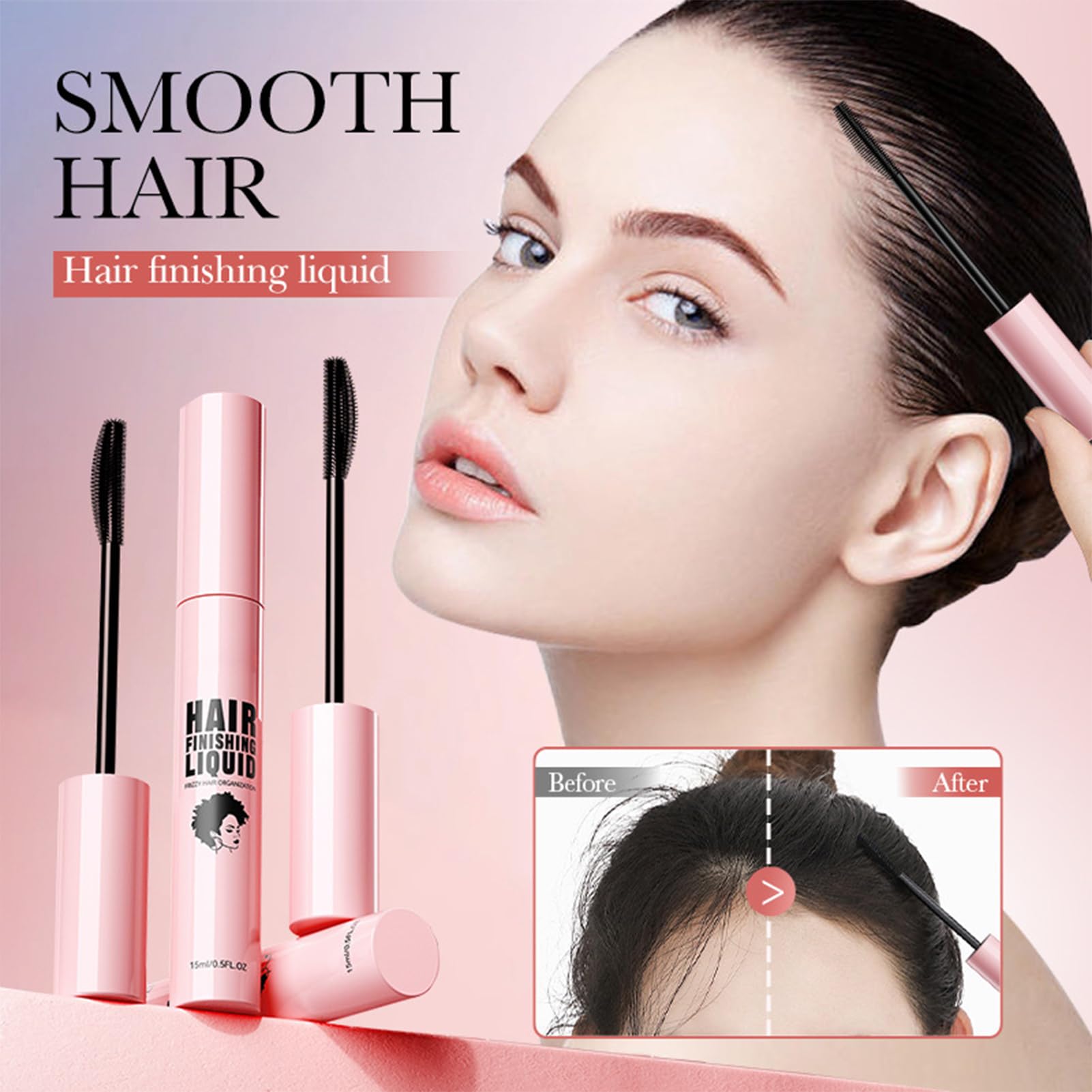 Hair Finishing Stick, 15ml Fly Away Hair Stick, Hair Mascara for Flyaway Hair - Image 4