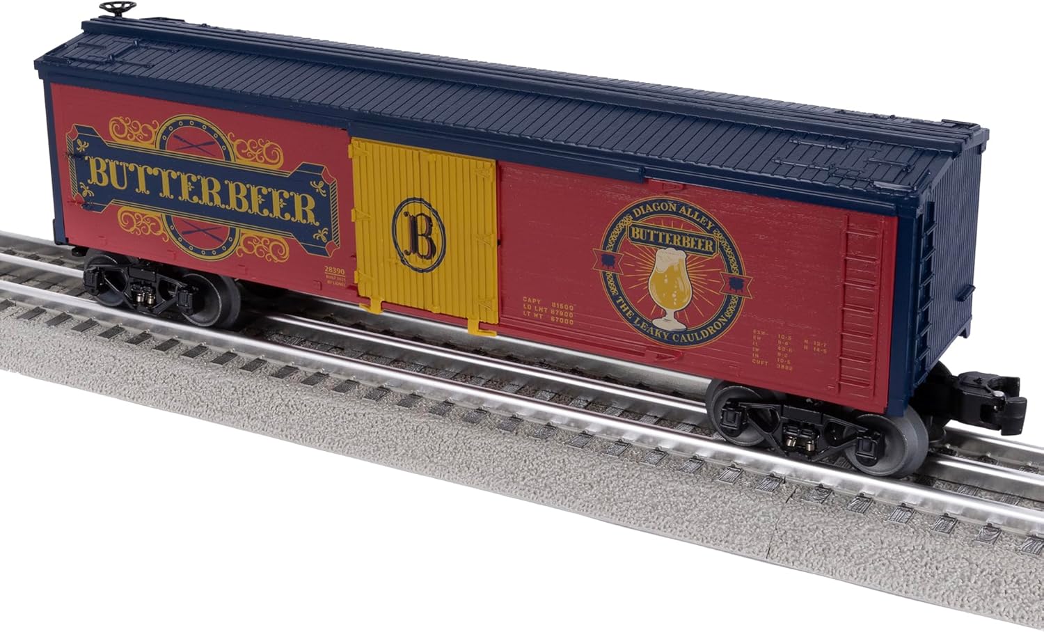 Lionel Harry Potter Butterbeer Reefer Car, O Gauge Model Train Car, Leaky Cauldron Design with Diecast Trucks, Operating Couplers & Opening Doors, Age 21+