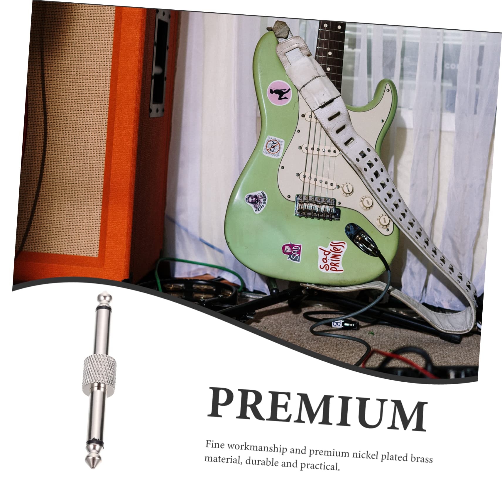 ULDIGI 5sets Straight Type Guitar Effect Pedal Adapters Effect Pedal Audio Coupler Connectors 3pcs*5