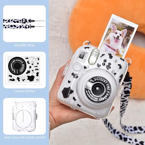 Miniatura 38 de MUZIRI KINOKOO Clear Case for Fuji Instax Mini 12/Fuji Mini 12 Instant Camera, Hard PVC Protective Case with Photos Pocket to Store 10 Photos - with