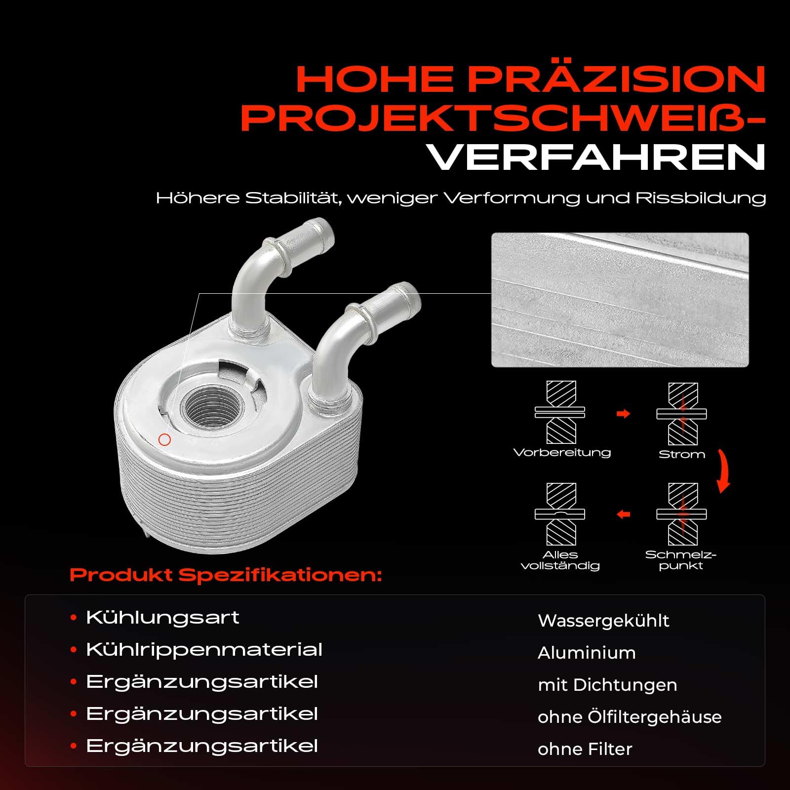 Frankberg Refroidisseur d'huile, huile moteur, essence, aluminium | 213050003R; Compatible avec: Scénic III JZ0/1, Scénic III Van JZ0/1, M.e.g.a.n.e III Grandtour KZ0/1