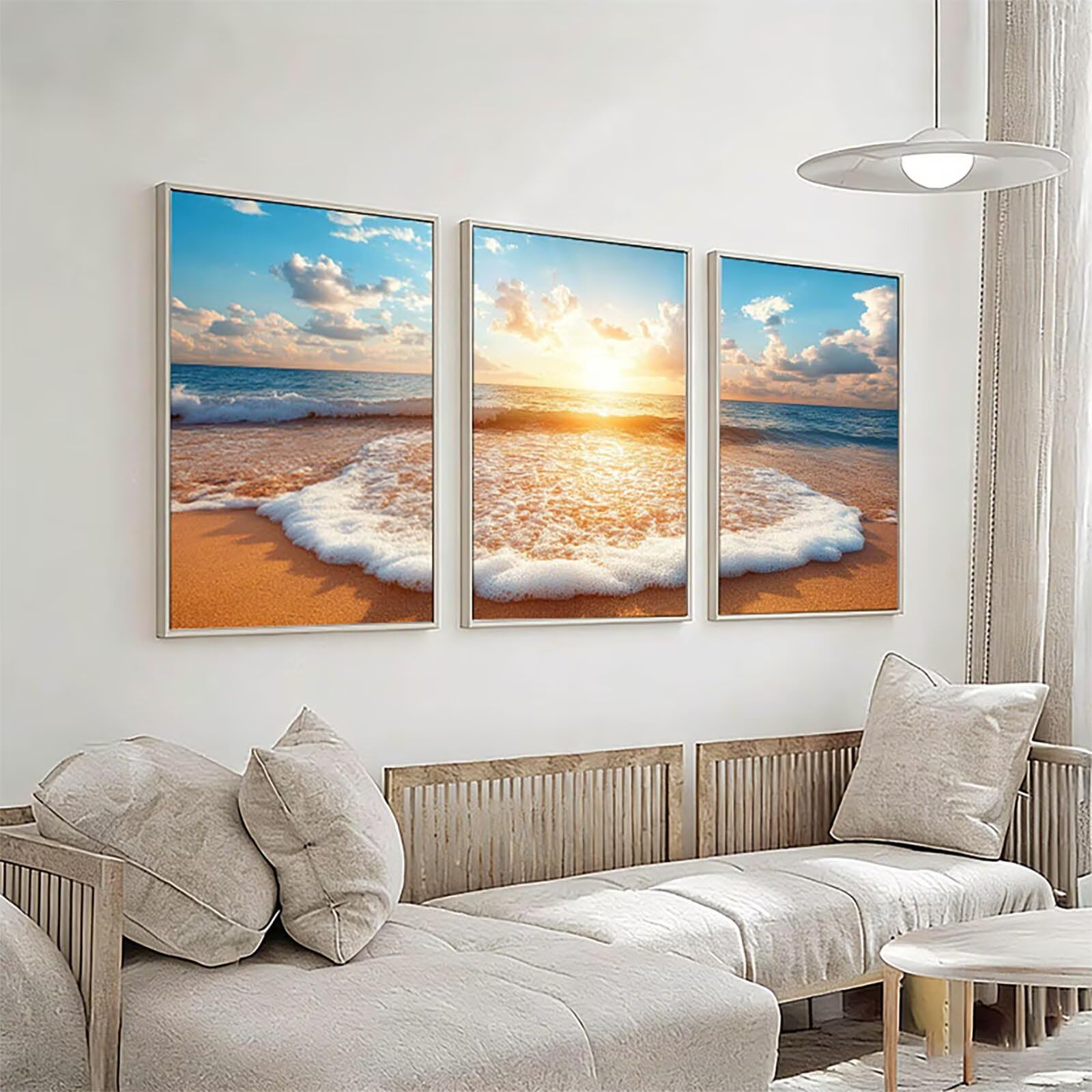 3 Pezzi Diamond Painting per Adulti Seao 5D Diamond Painting Crystal Art Ricamo Quadrato Tramonto per Principianti Adulti, Arredamento per la Casa Decorazioni da Parete 60x90cm a-6712