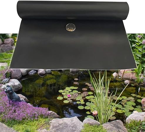 Image 7.9mil HDPE Pond Liner, Corrosion Resistant Pond Tarp Liner, Black Gardens Pools Membrane Safety and Environmental Protection, 3.3×6.5 3.3×10 6.5×6.5 6.5×10 10×10 10×20 13×20 16.5×20 20×20 26.3×26.3 ( Image 7.9mil HDPE Pond Liner, Corrosion Resistant Pond Tarp Liner, Black Gardens Pools Membrane Safety and Environmental Protection, 3.3×6.5 3.3×10 6.5×6.5 6.5×10 10×10 10×20 13×20 16.5×20 20×20 26.3×26.3 (