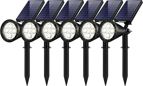 Miniatura 18 de InnoGear Luces Solares Exteriores Impermeables Luz Solar de Jardín para Exterior Patio Iluminación de Paisaje Luces Puntuales para Senderos Foco Luz