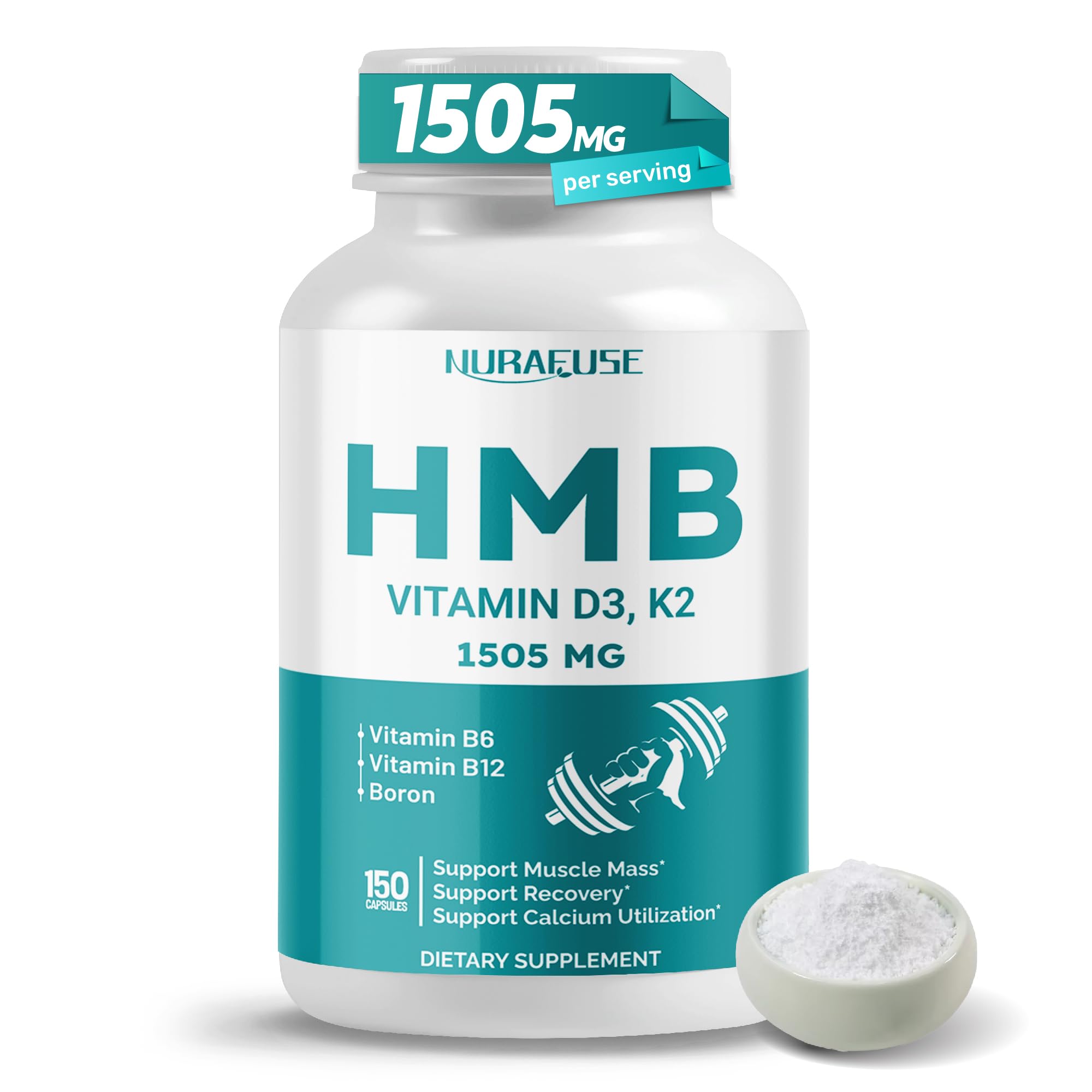 Amazon.com: NURAFUSE Liposomal HMB with Vitamin D3, K2 - Support
