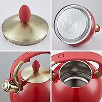 Vista 7 de Tetera de acero inoxidable, con silbido