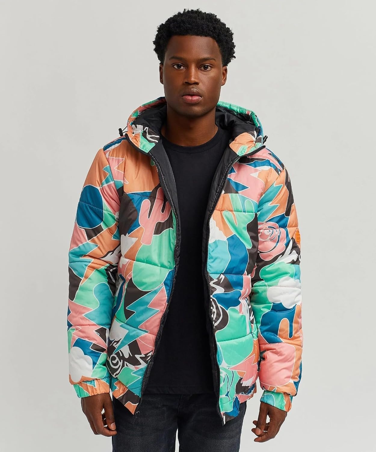 Reason Jackets For Men, Winter Hooded Puffer Jacket, Men’s Lightweight Coats With Zipper Closure For Outdoors Travel Hiking