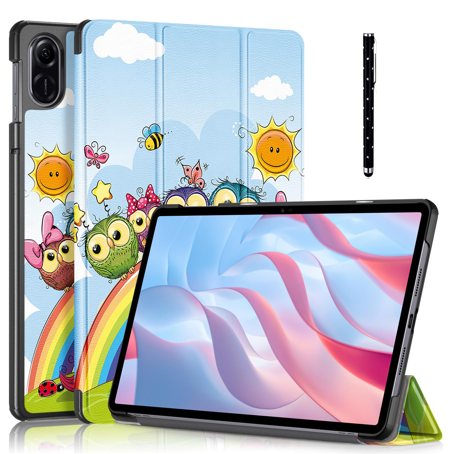 Custodia EbestStar Con Rotazione 360° Per Honor Pad X9 – Cover In Pelle PU Con Supporto, Blu Scuro - 3