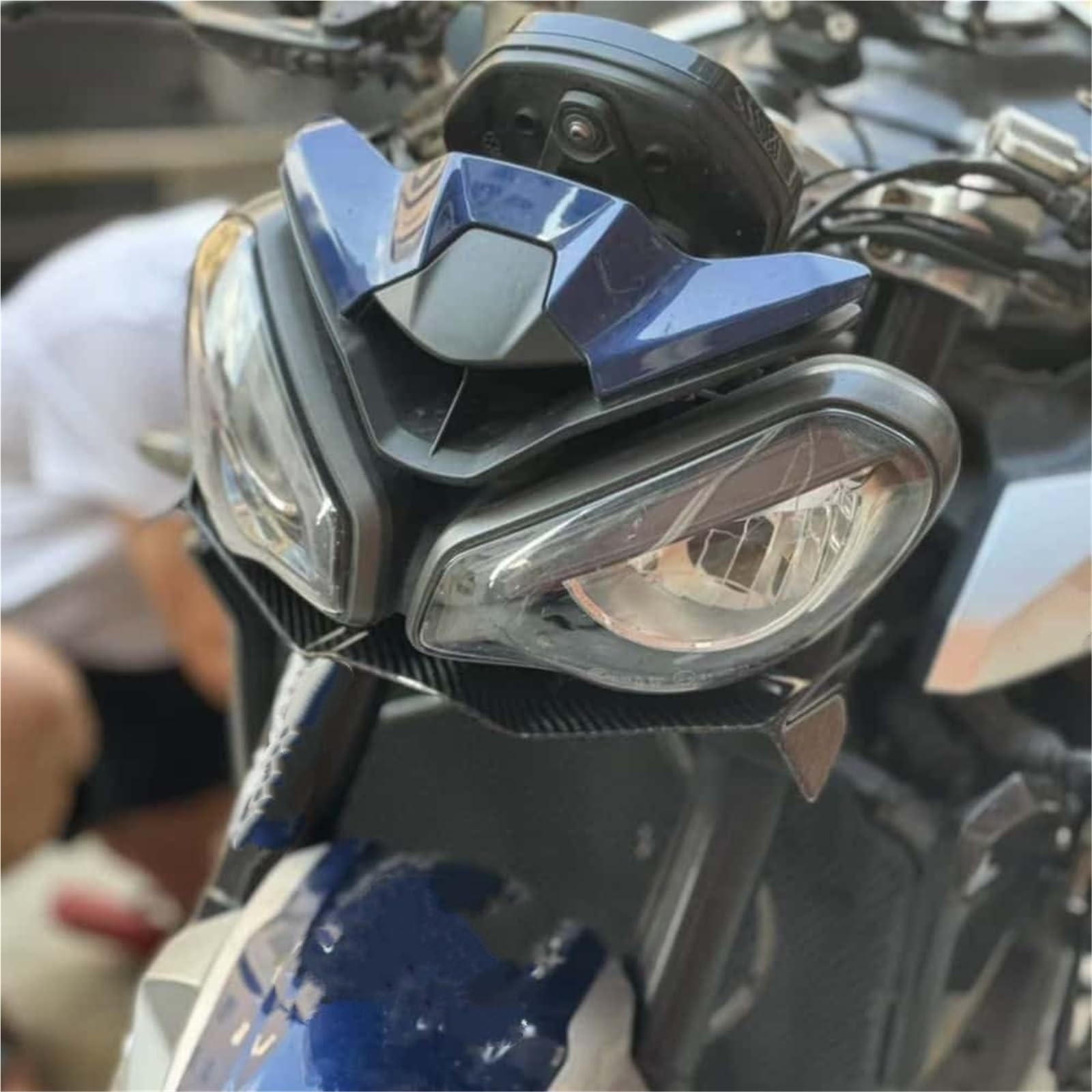Spoiler dachowy Pasuje do Triumph Street Triple 765 SR RS 2017-2024 przedni dolny spojler skrzydłowy stały owiewka tylnego zderzaka