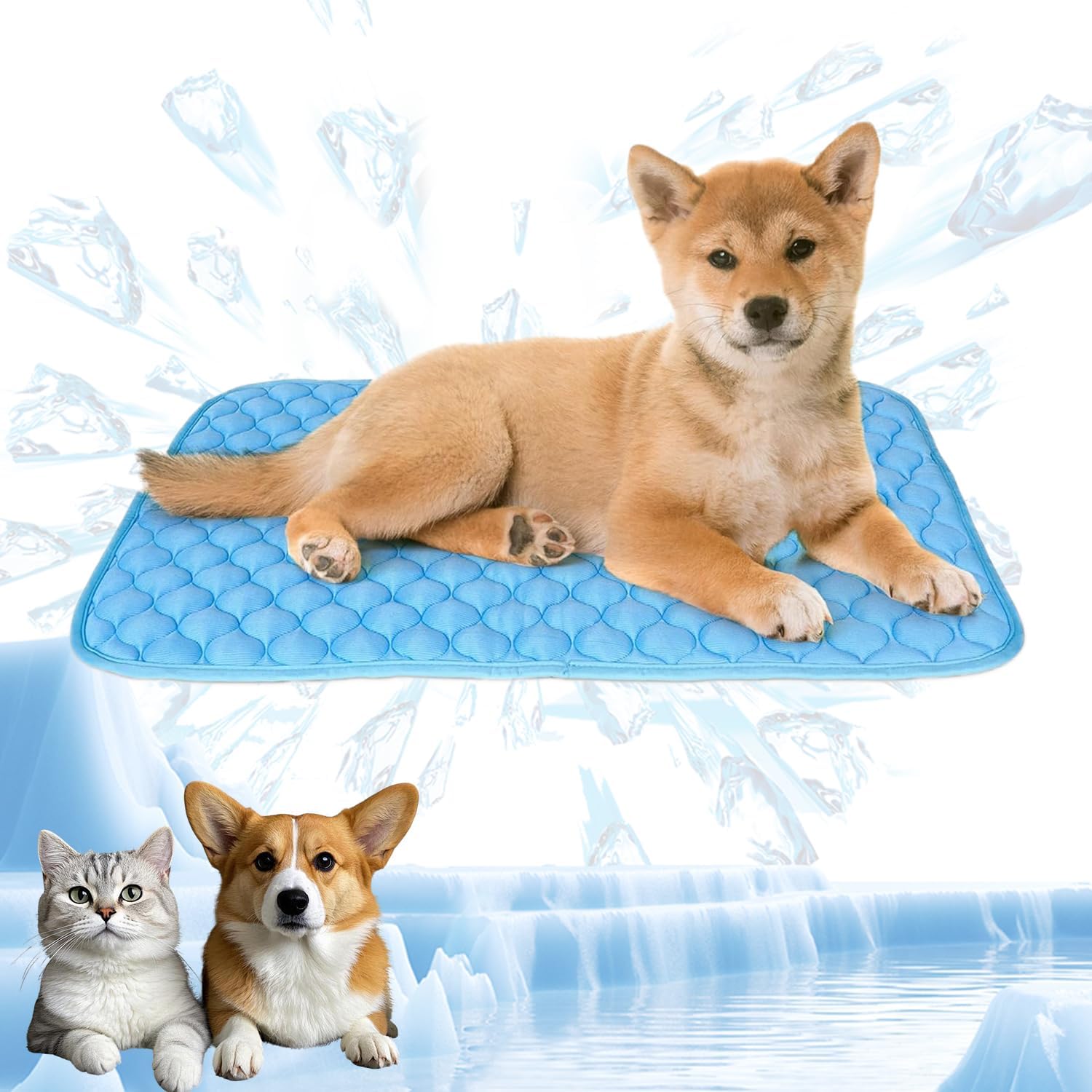 Holdmate Kovah Cat Cooling Mat Breathable Pet Pad with Portable Design for Indoor and Outdoor Use