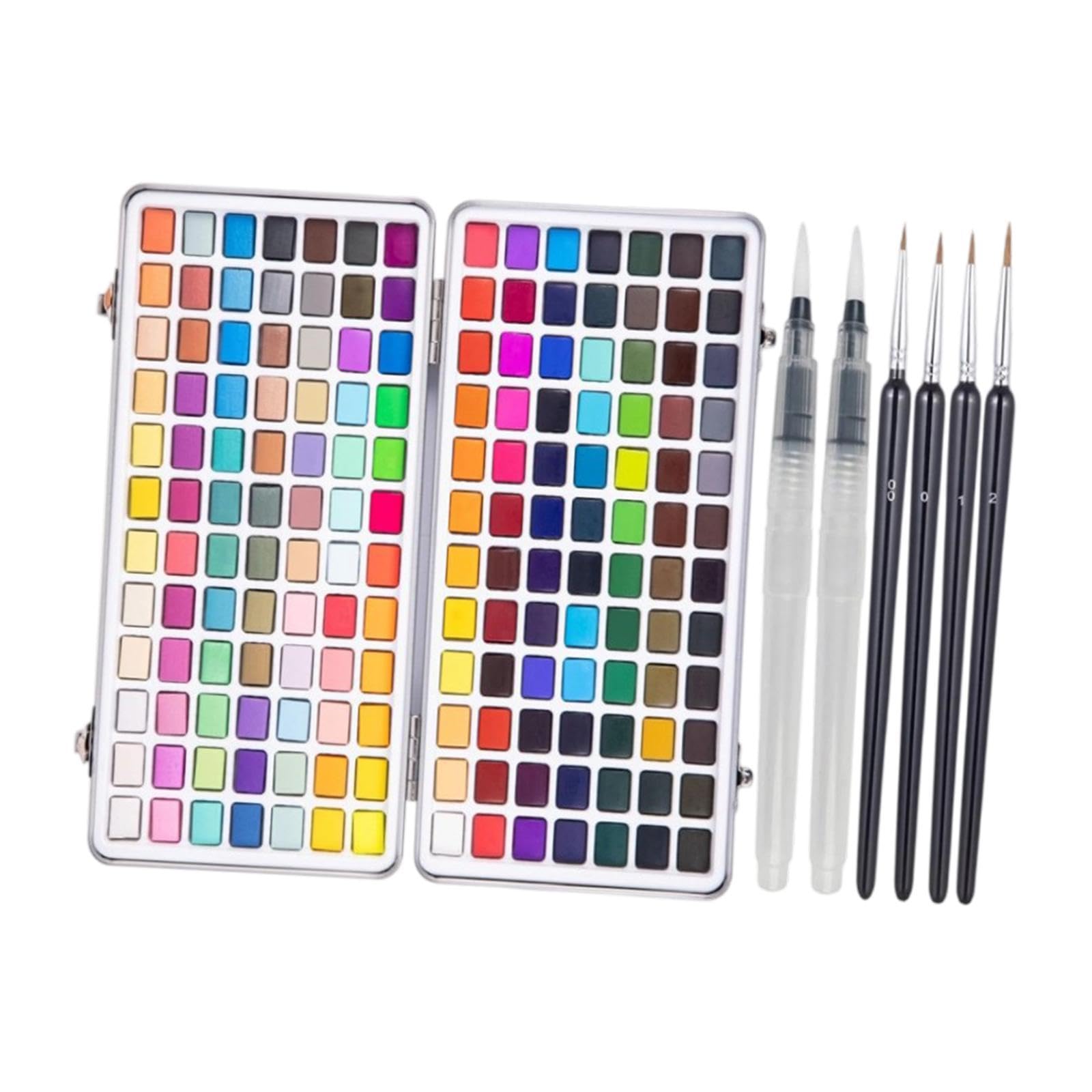 Aquarellfarben Set, 168 Farben, Geschenk für Unterwegs, mit Tragetasche, Malzubehör, Künstlerbedarf für Hobbymaler Und Amateure