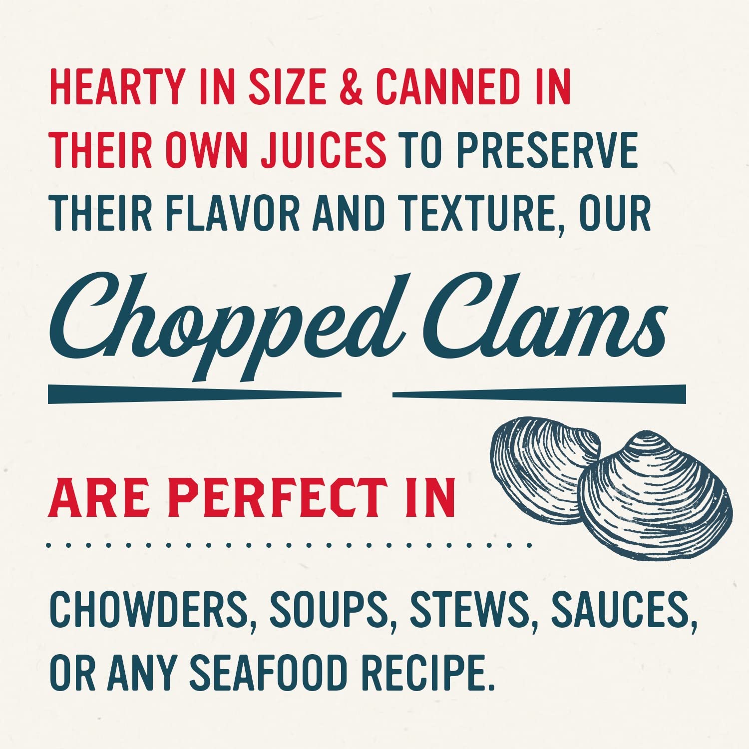 Snows Wild Caught Chopped Clams Canned, 6.5 Oz Can 5g