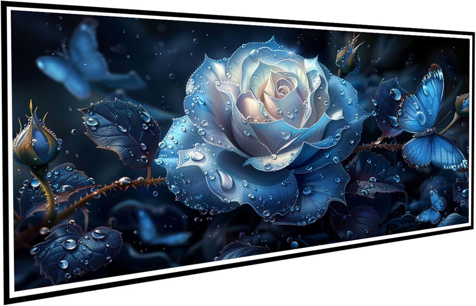 Diament Malarstwo Motyl Diament Malarstwo dla dorosłych, 5D Diament Malarstwo Różowe Haft Diamenty Duży Format 100 x 200 cm, DIY Rhinestone Ścieg krzyżykowy Ręczna aktywność do dekoracji ścian