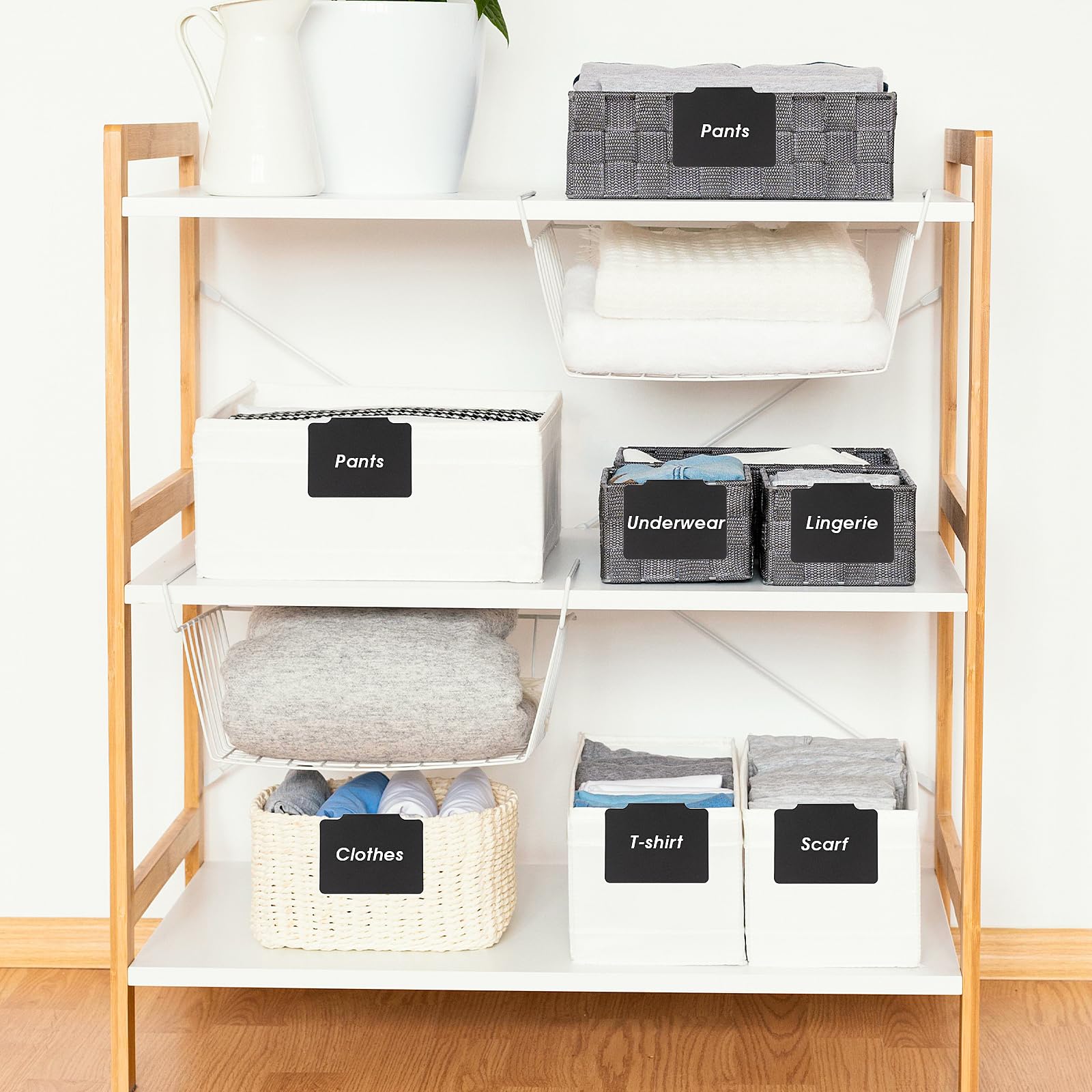 Lot De 10 Étiquettes à Clipser Noires + 2 Marqueurs Craie – Organisation Parfaite Pour Cuisine Et Garde-Manger