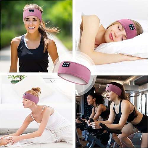 Miniatura 3 de Auriculares para dormir con Bluetooth, inalámbricos suaves con ruido blanco y altavoces ultrafinos, perfectos para dormir de lado, correr, entrenar,