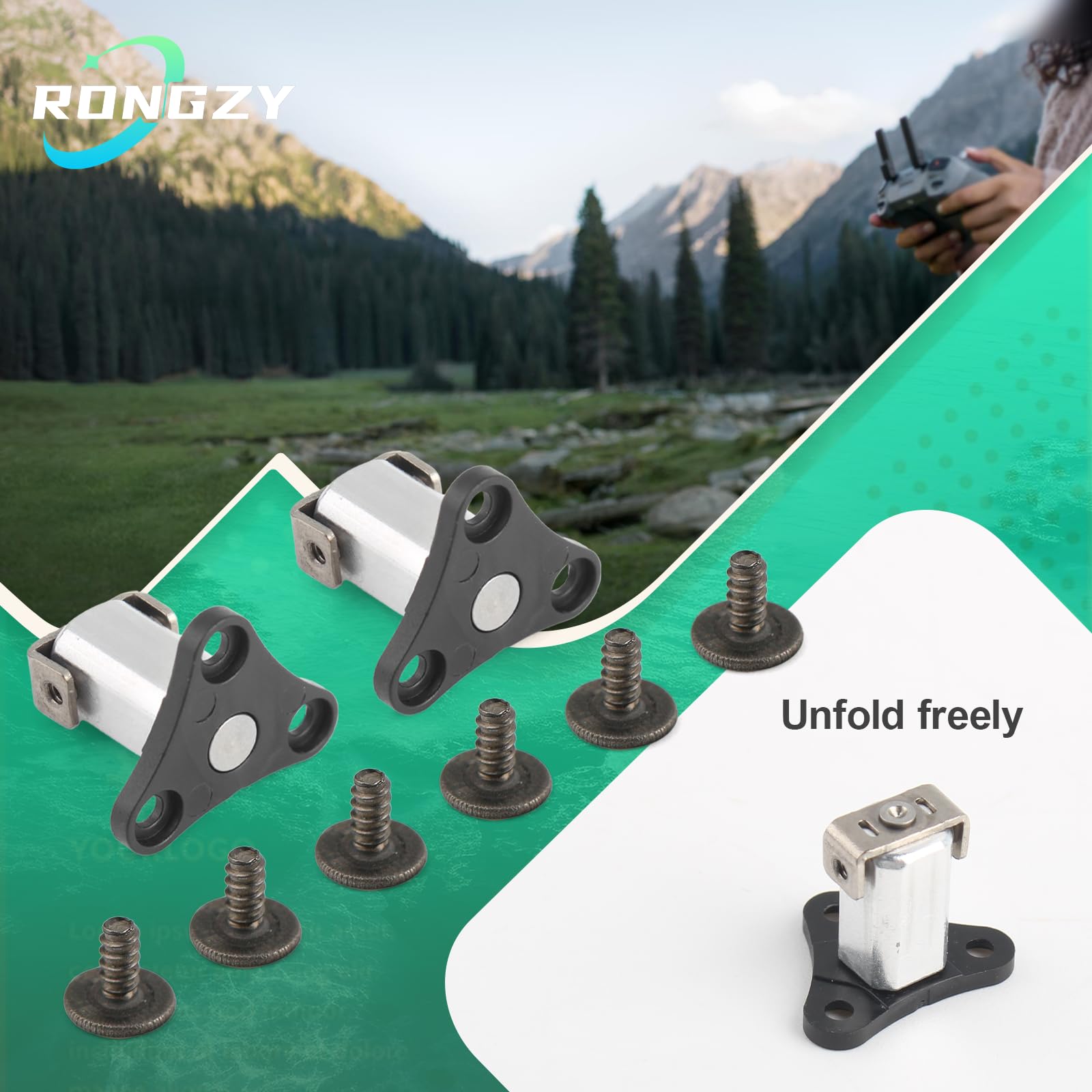 2 Pcs Front Arm Axis Replacement for DJI Mini 4 Pro Front Arm Hinges Arm Shaft for DJI Mini 4 Pro/mini 3 Drone Accessories Parts with Repair Tools(6Pcs Front Hinges Screws) - Image 3