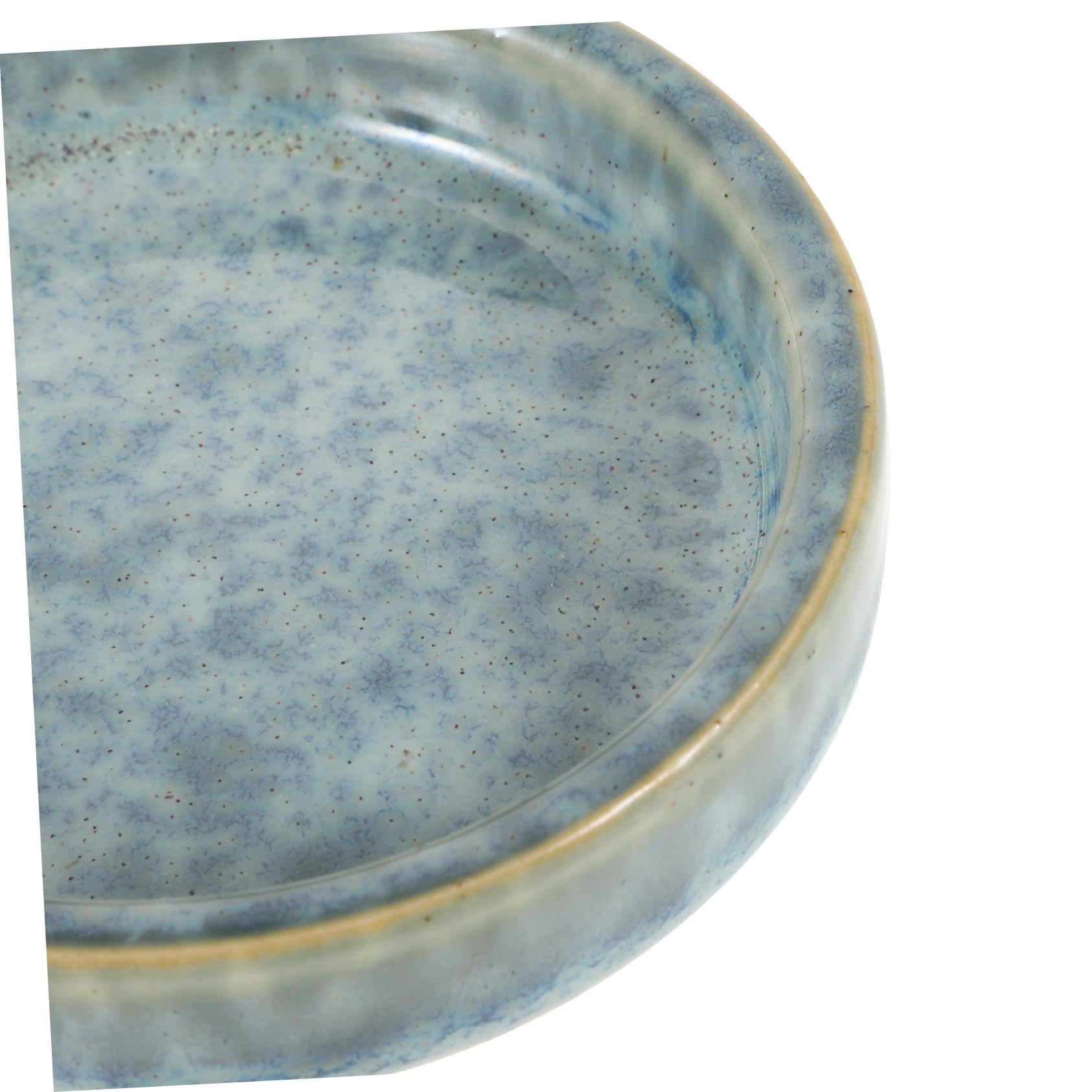 Keramik Aquarellpalette mit Deckel, Blau, für Malen und Mischen