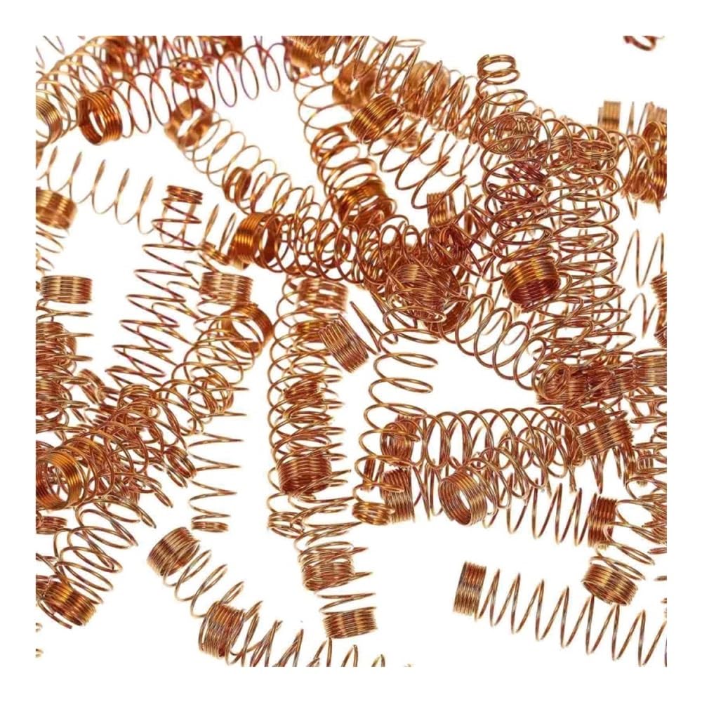 90pcs Copper Wire Springs Tiny Copper Springs Compression Springs for Crafting Repairs 0.5 * 2.5cm