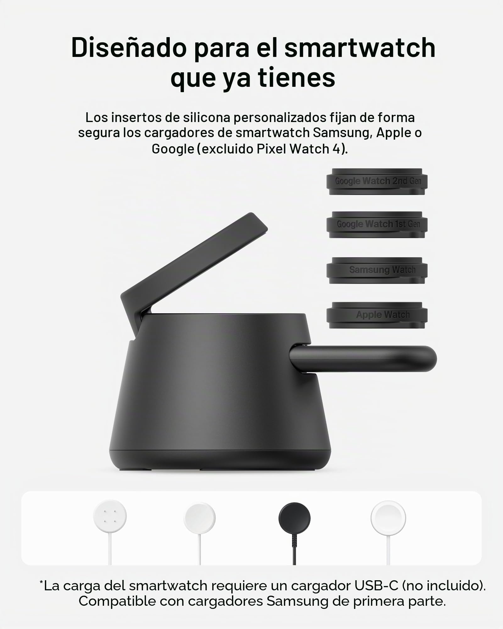 Belkin Qi2.2 - Estación de carga inalámbrica magnética de 25 W, cargador Samsung 3 en 1
