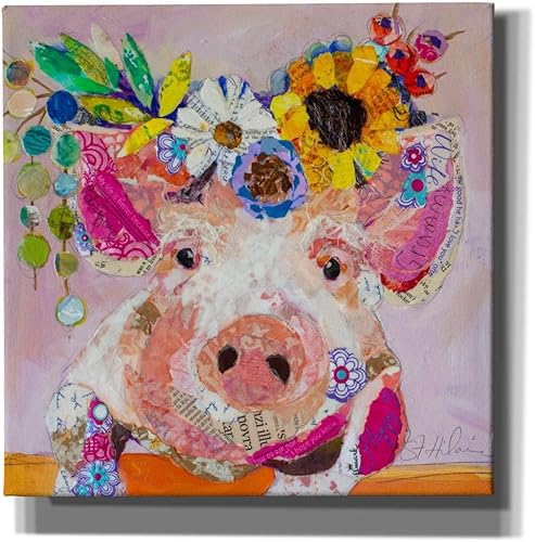 Epic Graffiti 'Miss Piggy' de St. Hilaire Elizabeth, arte de pared en lienzo, 18 x 18 pulgadas