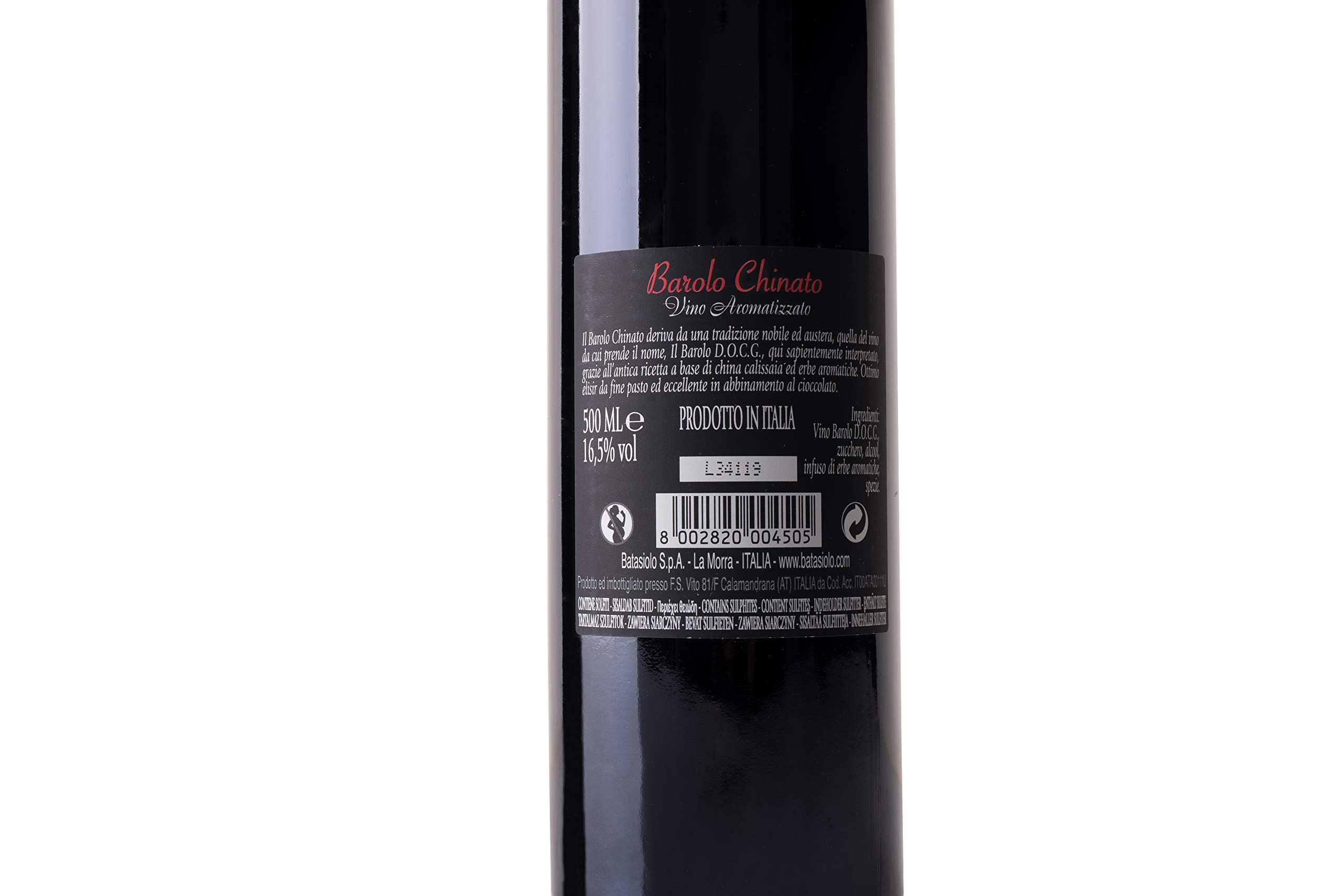 Batasiolo, Barolo Chinato, Vino Rosso Fermo, Dolce Amaricante, Vino Aromatizzato da Dessert e da Meditazione