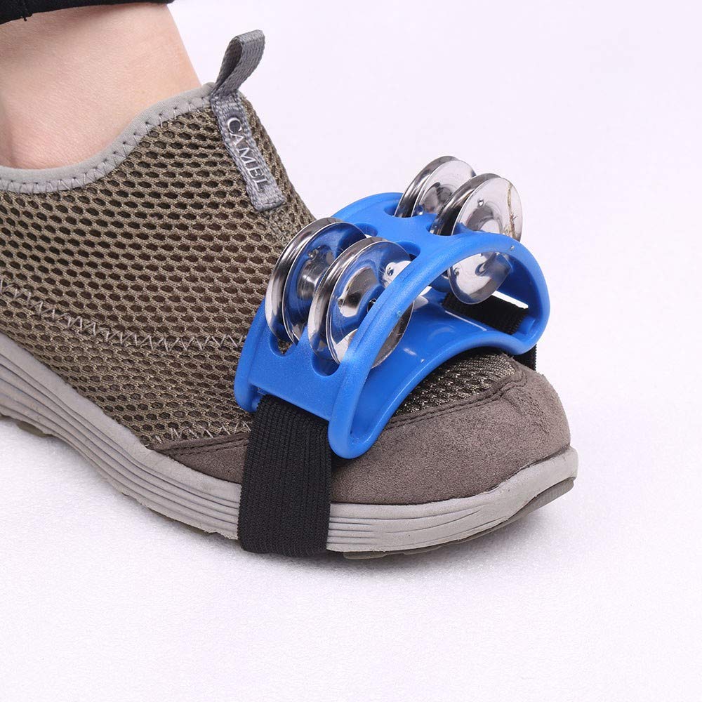 Buy TREELF Foot Tambourine Percussion Foot Drum set with Metal Jingle