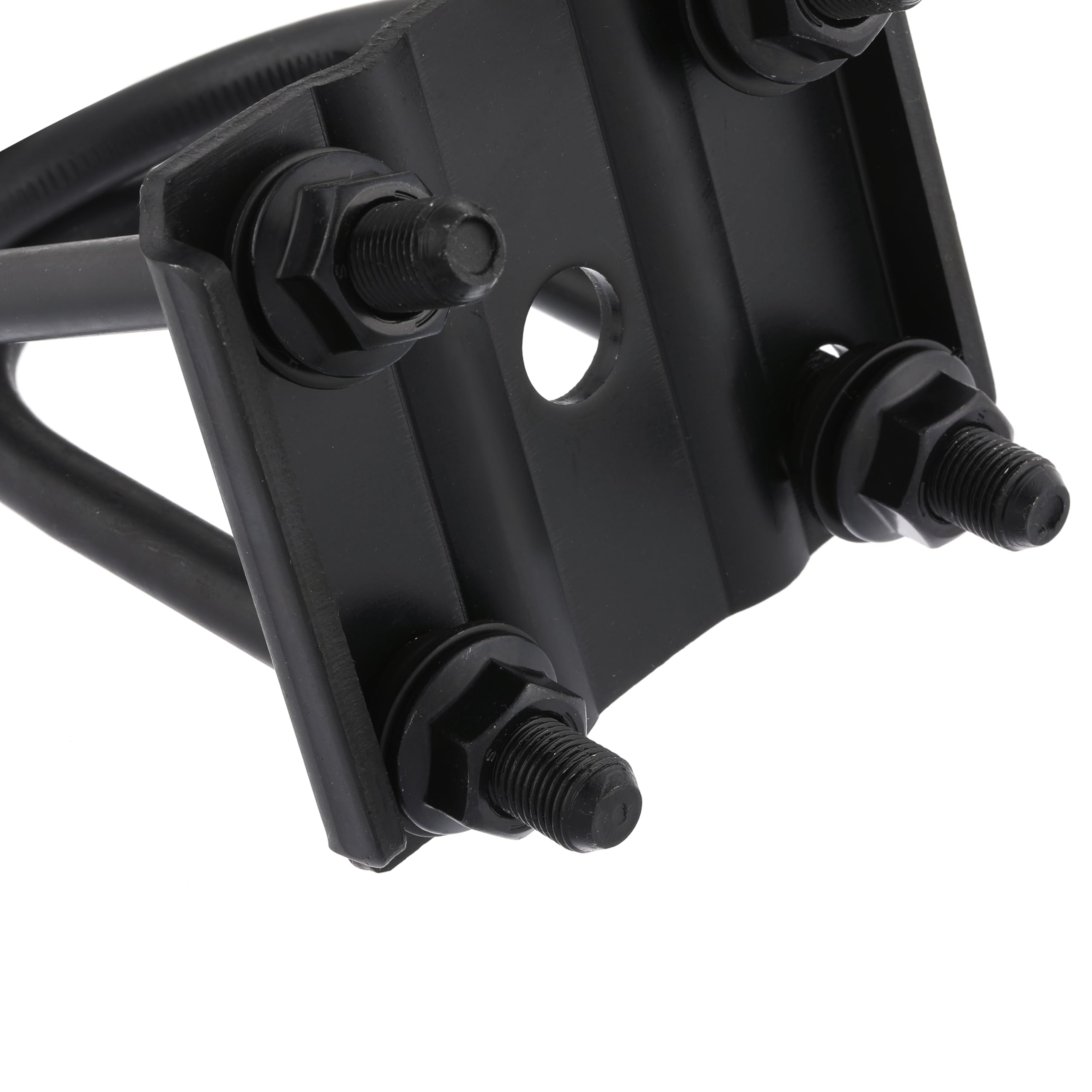 Kit di bulloni a U per asse rotondo per rimorchio da 1587,6 kg, 2-3/8", bulloni a U per asse rimorchio resistenti, lunghezza 14,5 cm, diametro 1,27 cm, passo filettatura 5,1 cm, adatto per
