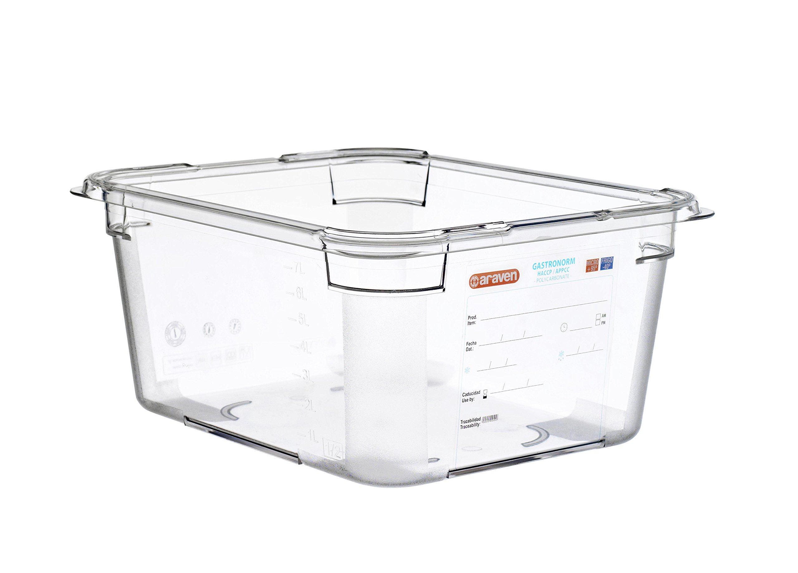 Polycarbonate Food Box by Araven – 9.0 liters, Polycarbonate (PC), Model 09823