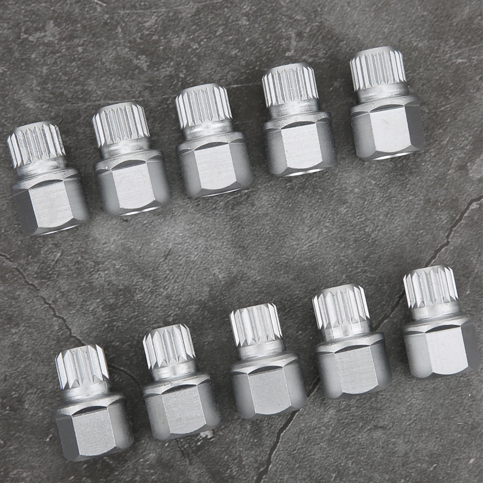 10Pcs Set di Chiavi per Dadi di Bloccaggio delle Ruote Set di Chiavi per Dadi delle Ruote Installazione Kit di Prese per Dadi delle Ruote Antifurto per Auto