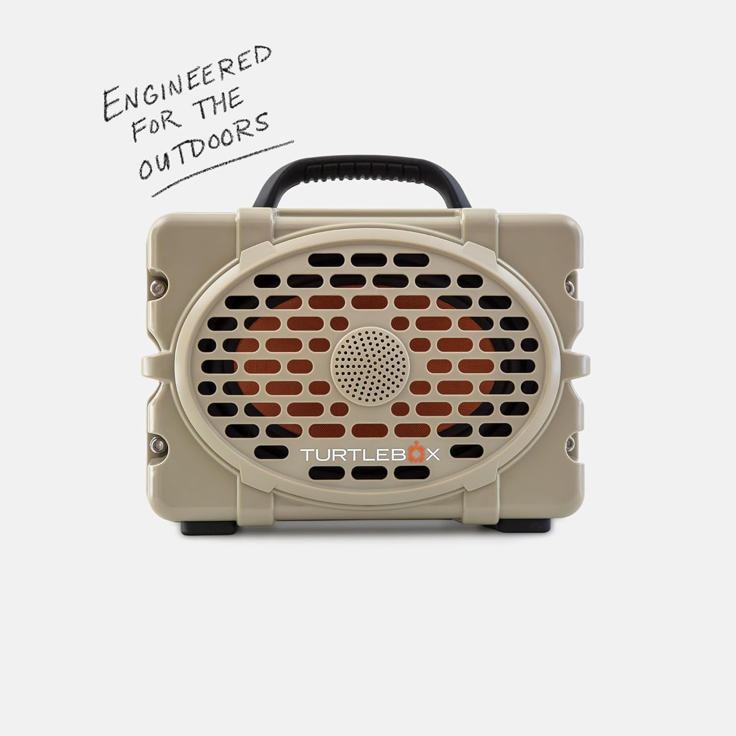 Turtlebox Original Gen 3: Portable Outdoor Bluetooth Speaker – Ultra-Loud (120dB), Waterproof (IP67), Rugged, Impact-Resistant, 3-Day Battery | Party Mode: Unlimited Pairing for Stereo Sound, Tan
