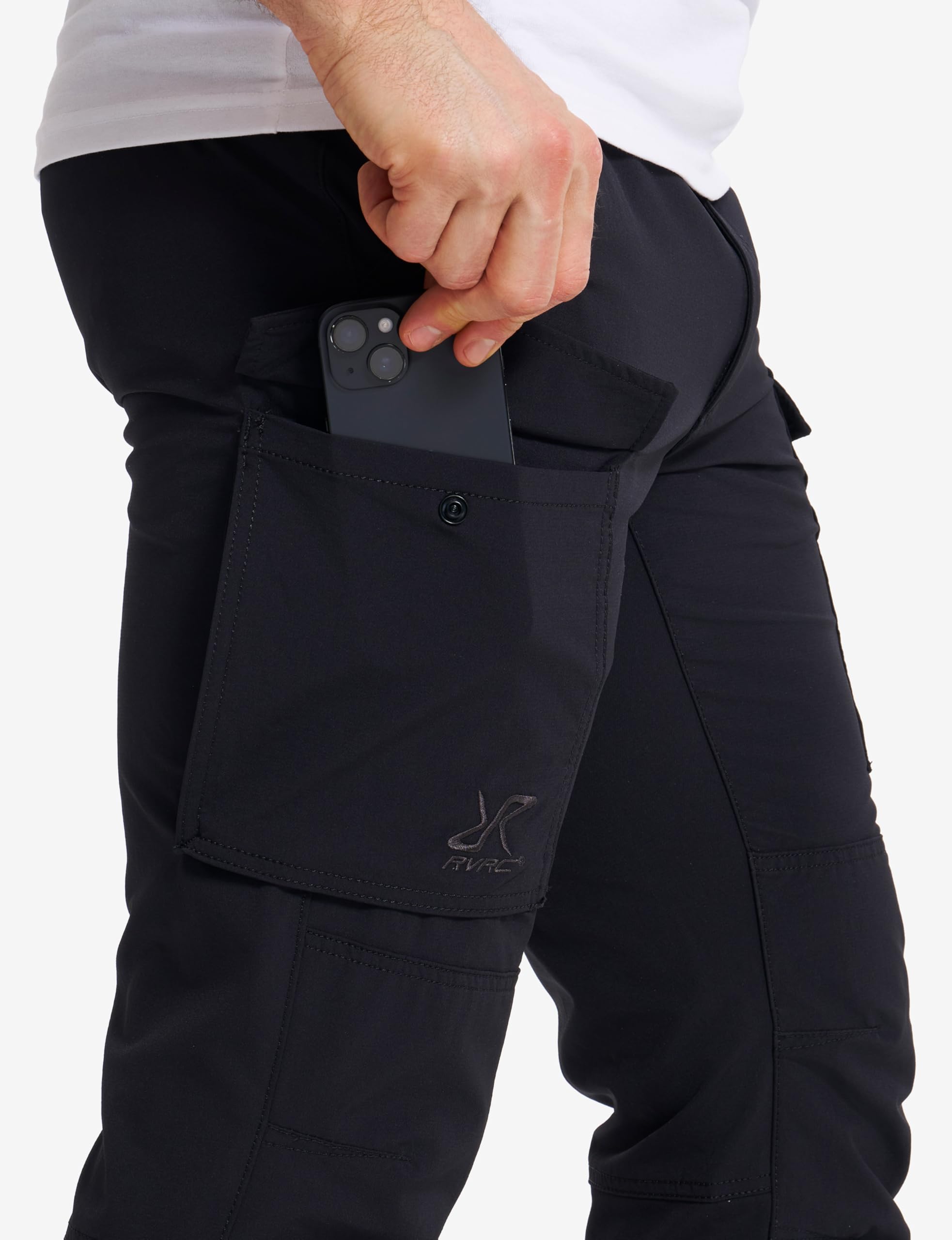 RevolutionRace Adventure Cargo Stretch Pants pour Homme, Pantalons de Randonnée pour Toutes Les Activités de Plein Air