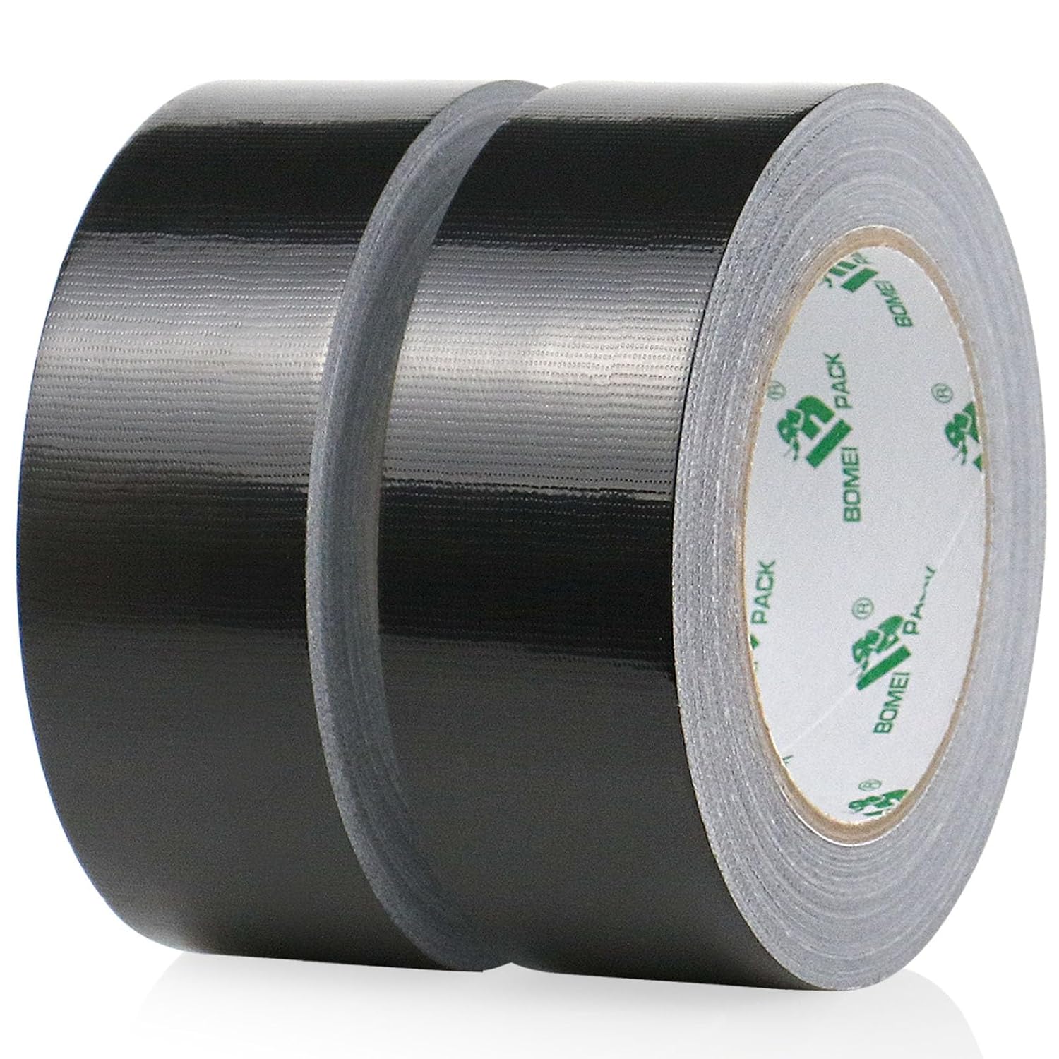 2 Pack 1.5 Inch Black Duct Tape Heavy Duty,9 Mil Thickness,1.5 Inches x 30 Yards,Strong Industrial Strength,Flexible,No Residue,Waterproof and Tear by Hand,Multi-Use for Indoor & Outdoor Repairs