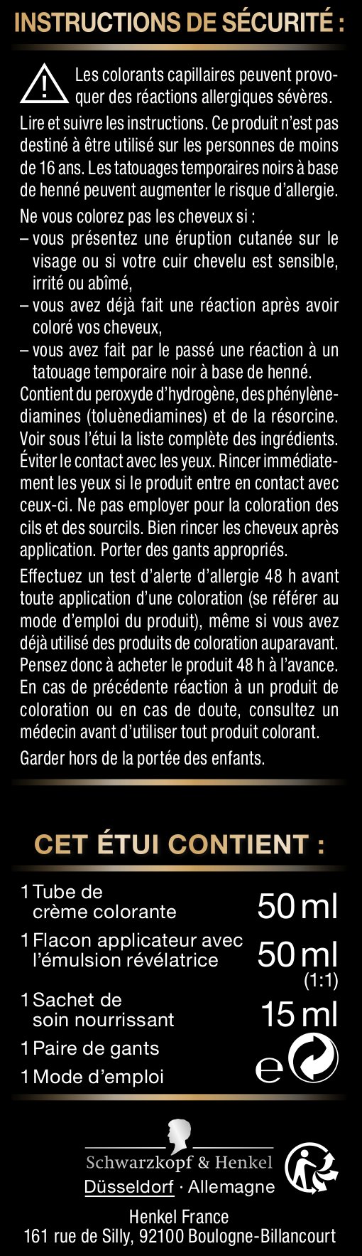 Palette, coloration permanente creme soin, couverture 100% cheveux blancs, couleur longue duree jusqu’a la prochaine coloration, 7.0 (500) blond fonce