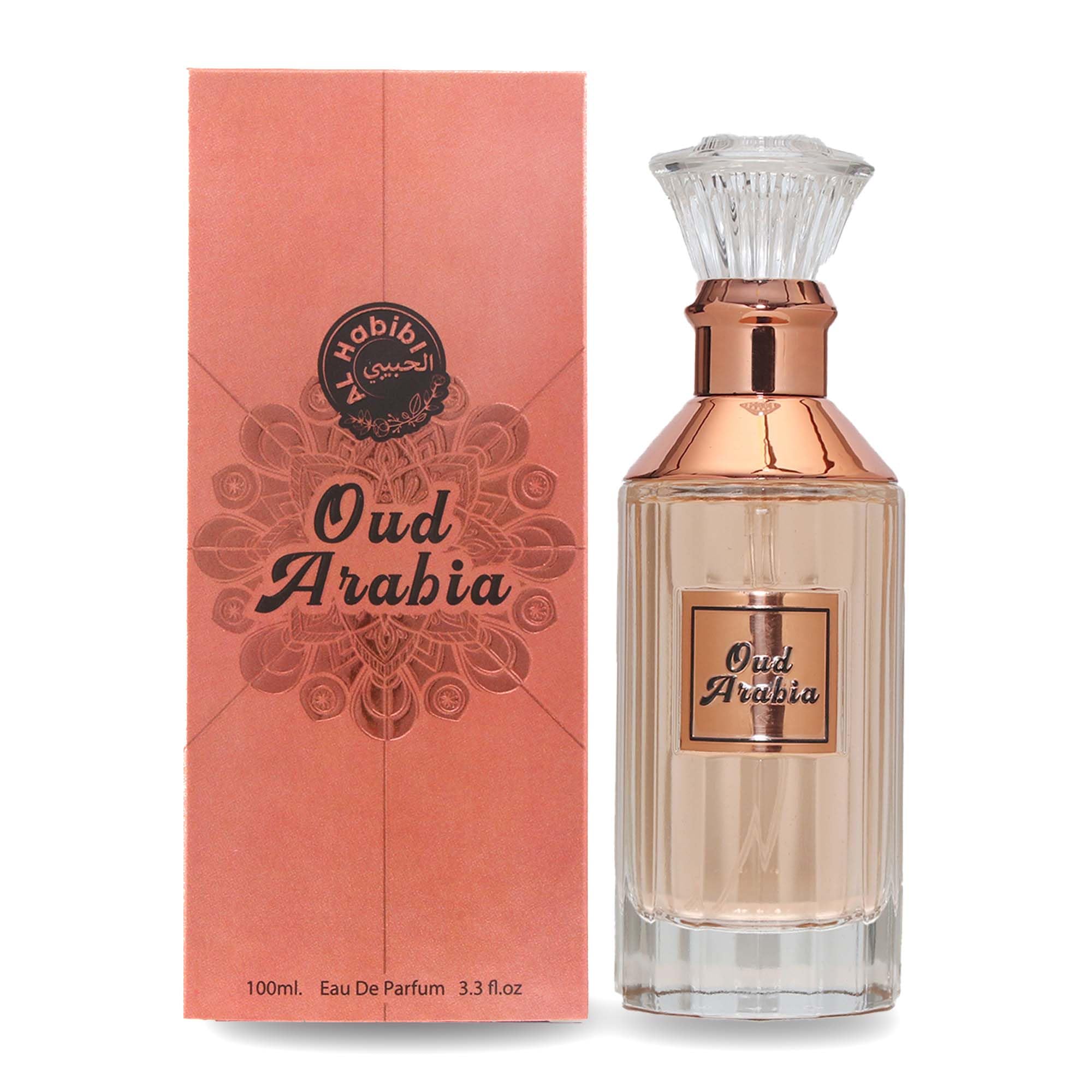 Ramco Al Hibibi Oud Long Lasting Perfume | EDP | Premium Oud Perfume| 100ml (Rose Gold)