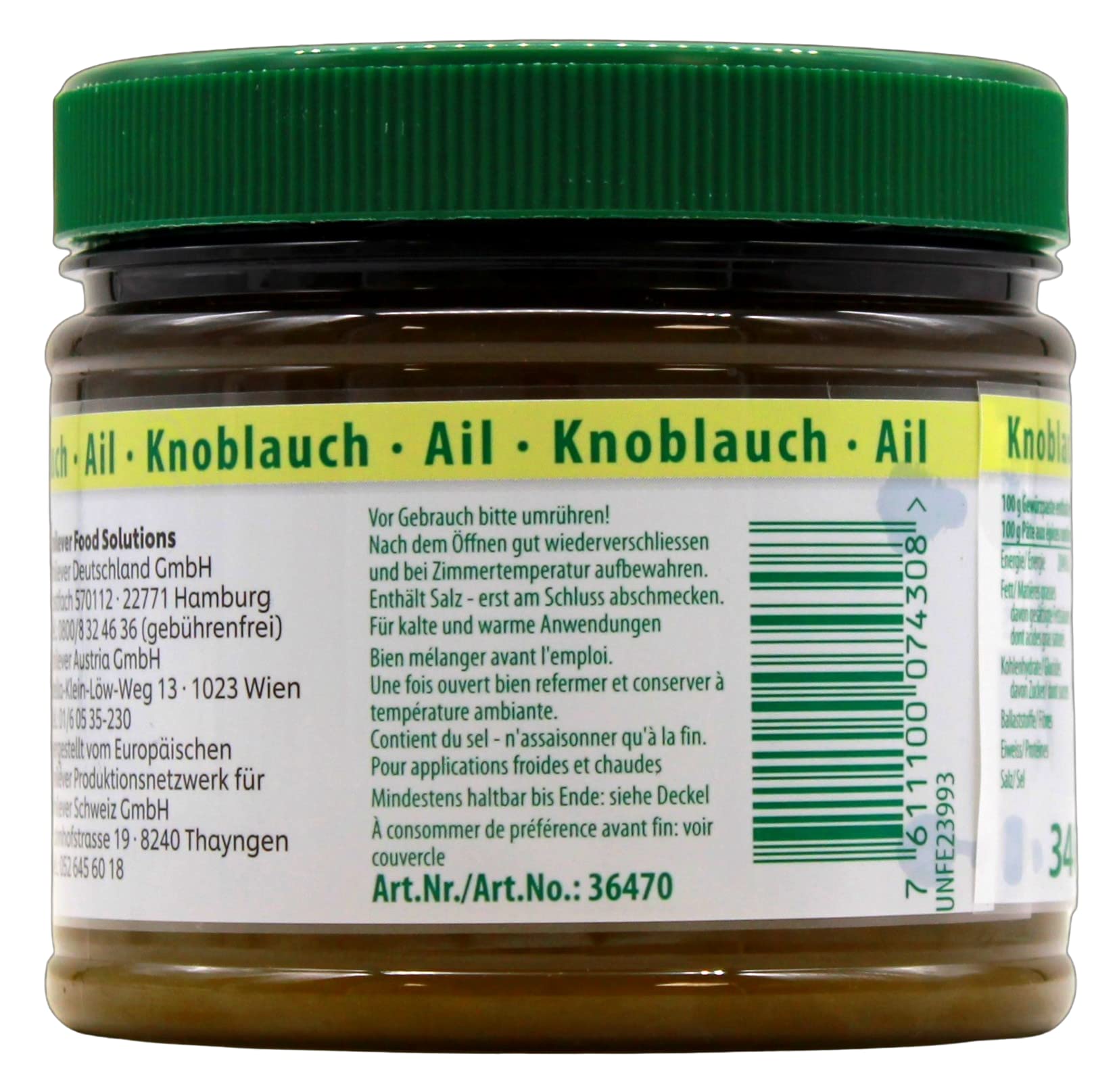 Knorr Mise en place Knoblauch Paste, (1 x 340g)
