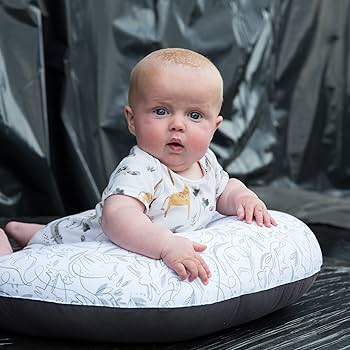 Hippychick Nursing Pillow Breastfeeding Baby Maternity Pillow Removable Washable Cotton Cover Charcoal And Sage Green Compare Prices