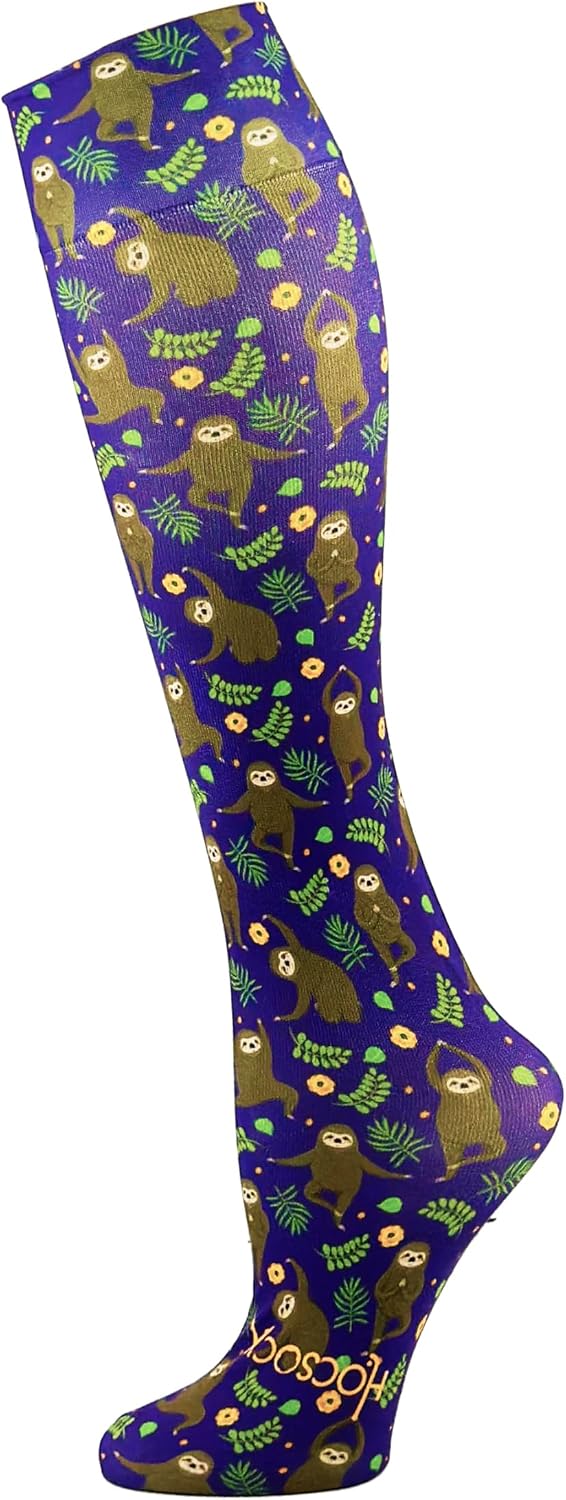Hocsocx Zen Sloths Socks Performance Liner Moisture-Wicking Protection for Field Hockey, Ice Hockey, and Soccer