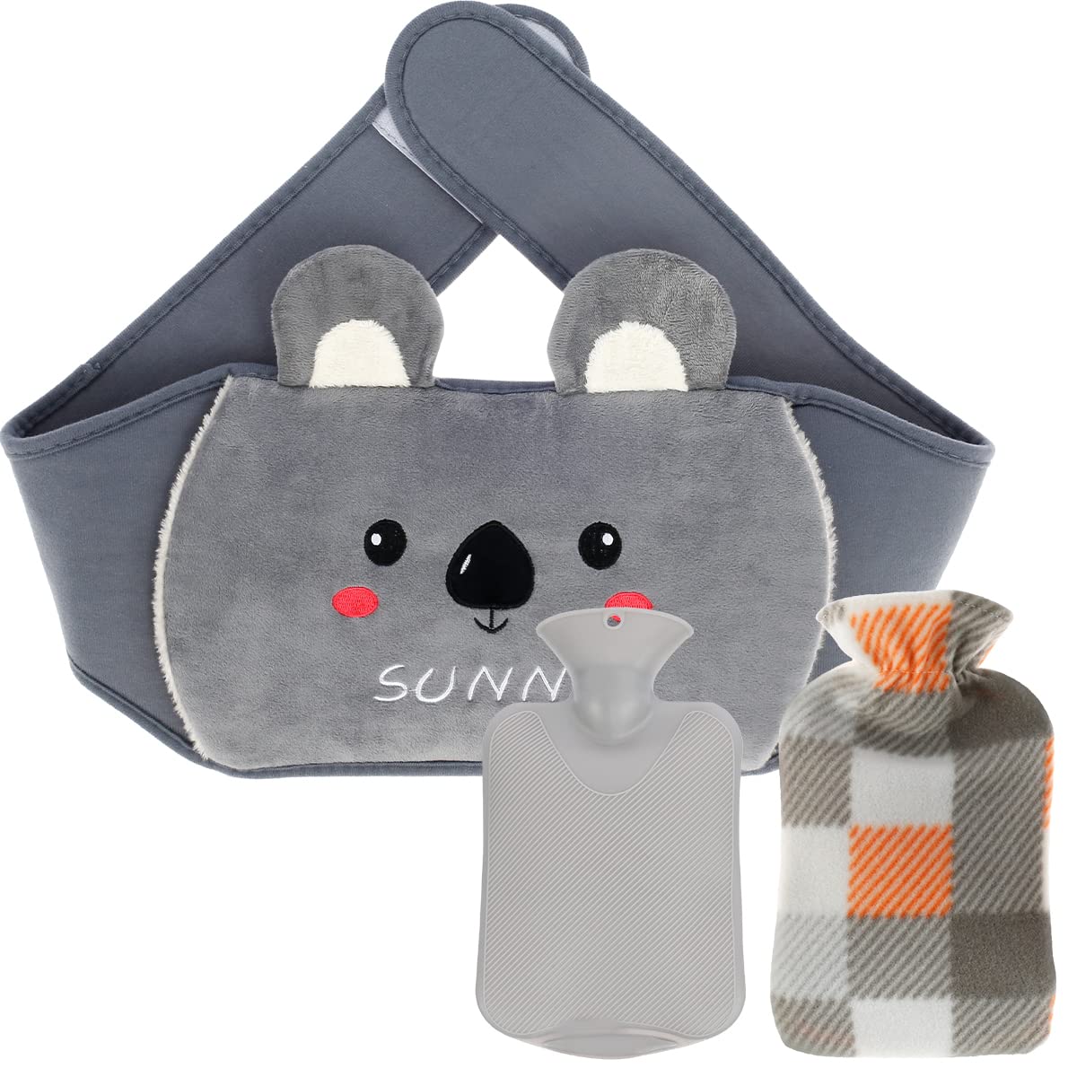 Rubber Hot Water Bottle with Soft Waist Cover, Hot Water Bag Hot Water
