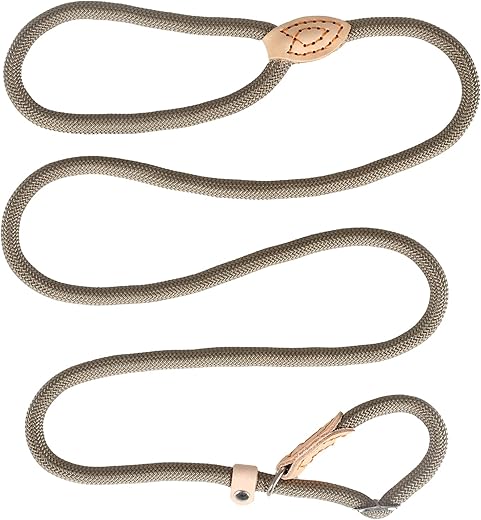 Adjustable Training Collar for Small, Medium and Large Dogs - Nylon 150 cm - Beige