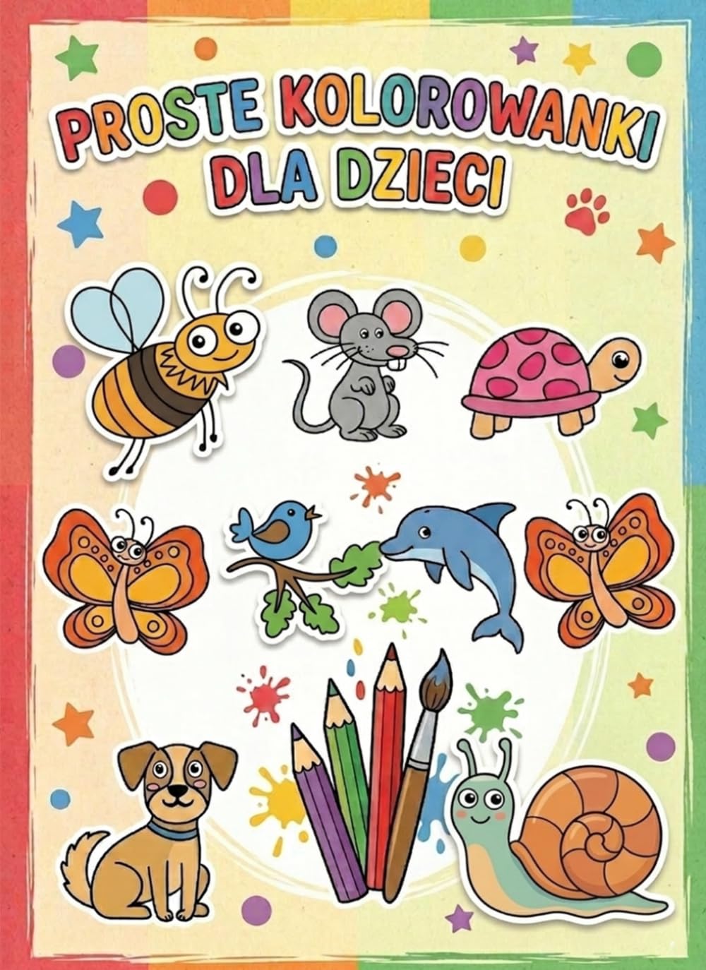 Proste kolorowanki dla dzieci