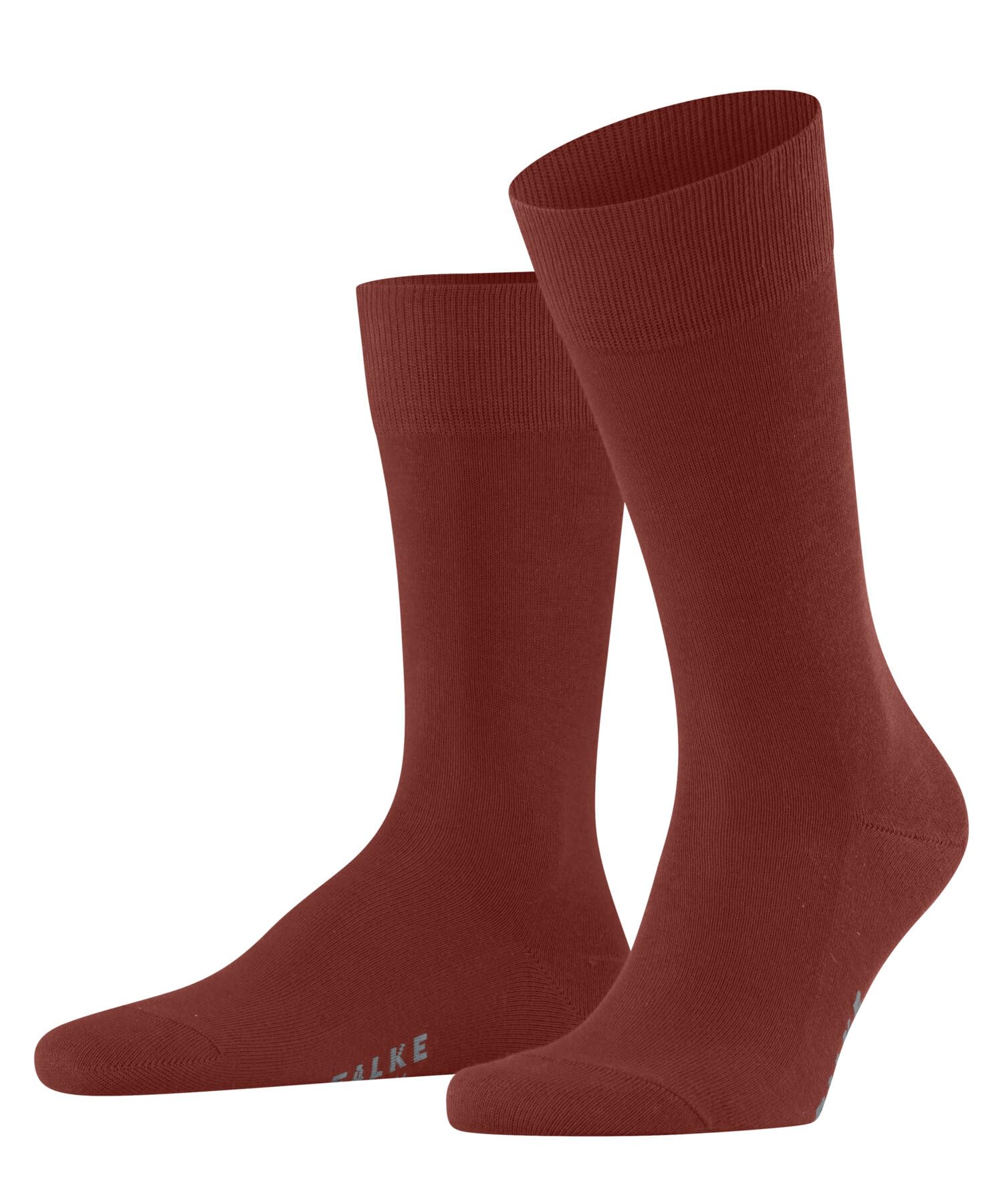 FALKE Men's Family M So Sustainable Cotton Plain 1 Pair Socks, Red Brick 8408, 5.5-8
