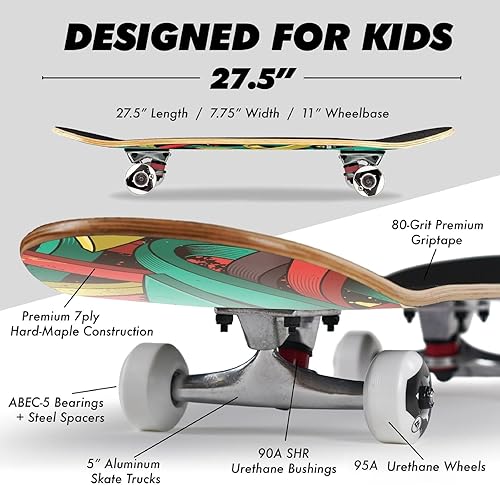 Vista 24 de Magneto Complete Cruiser Starter Skateboard