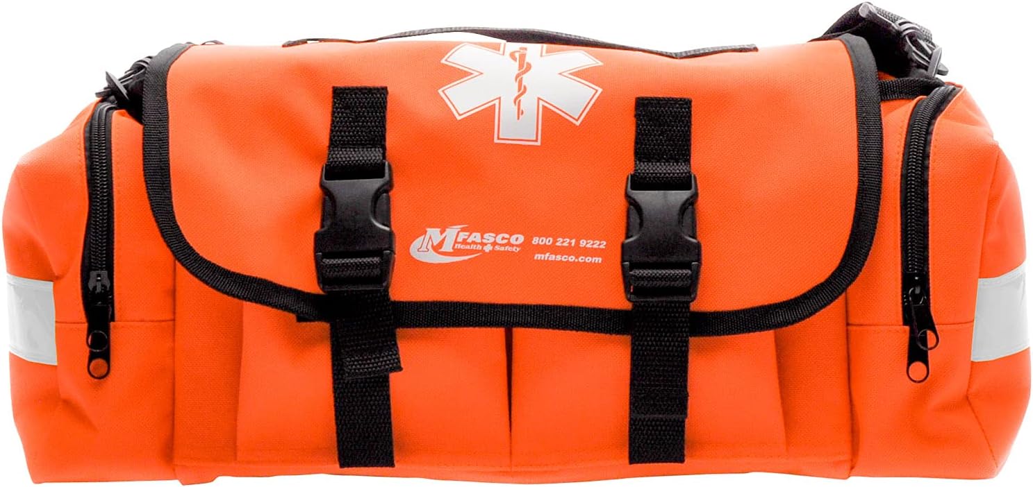 Coaches First Aid Kit 326 Piece Orange EMT Style Bag MFASCO : Sports & Outdoors