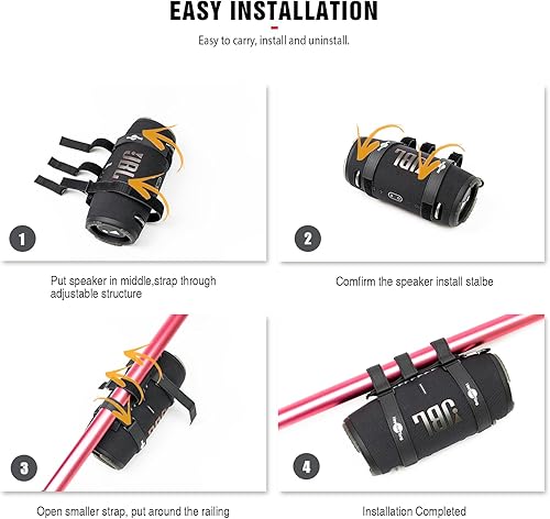 Miniatura 5 de HeyMoonTong Soporte de altavoz portátil grande para altavoces Bluetooth grandes con circunferencia de 12 a 20 pulgadas, soporte de accesorio de